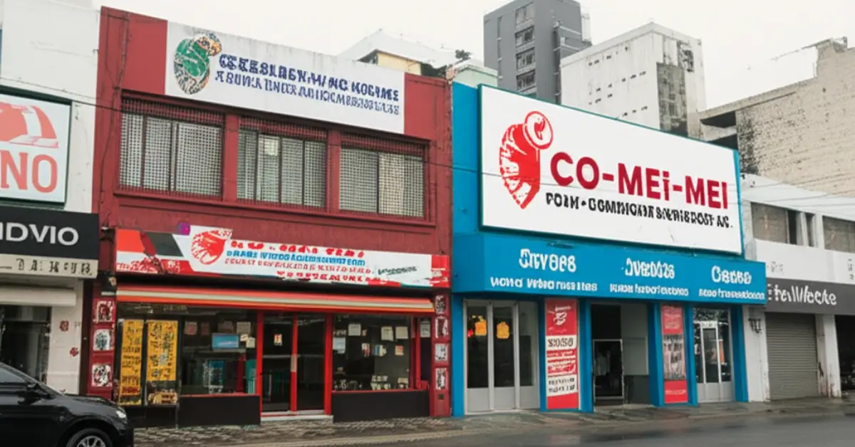 Homem em uma padaria abrindo MEI no portal gov.br para começar um negócio local em Campo Grande RJ.